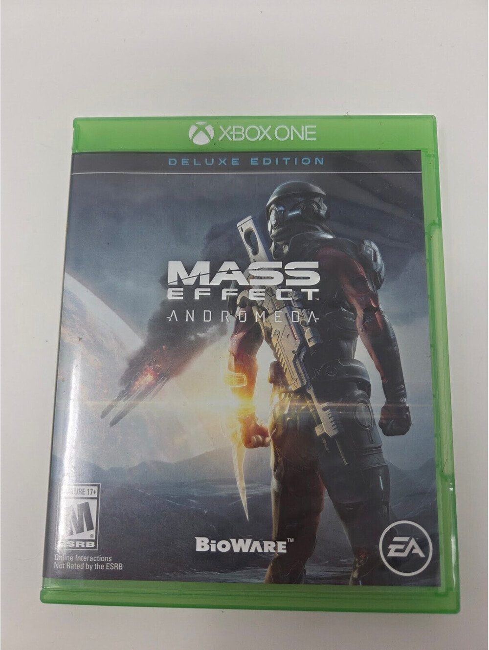 Mass Effect Andromeda Deluxe Edition Xbox One Game Disc and Original Case
